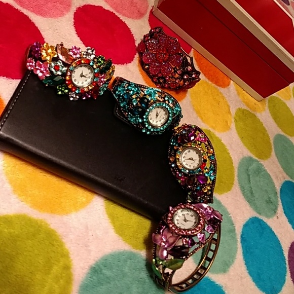 New Beautiful multi colors bangle watches/bangle main image 7